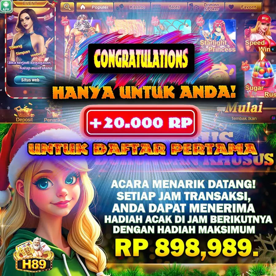 H89 Masuk Resmi 2026 Aplikasi